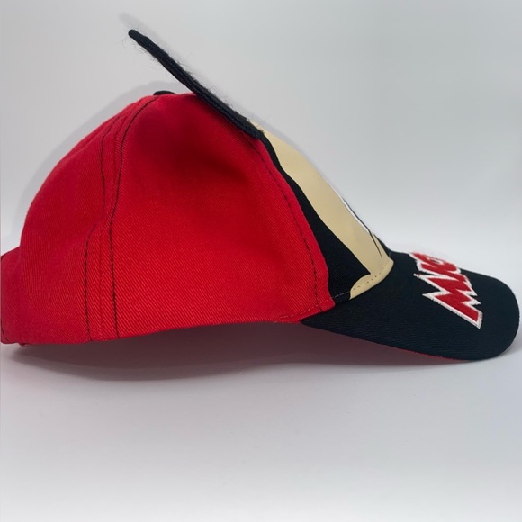 Children’s Disney Mickey Mouse Baseball Cap w/Ears Adjustable Red 100%Cotton EUC - Picture 3 of 15